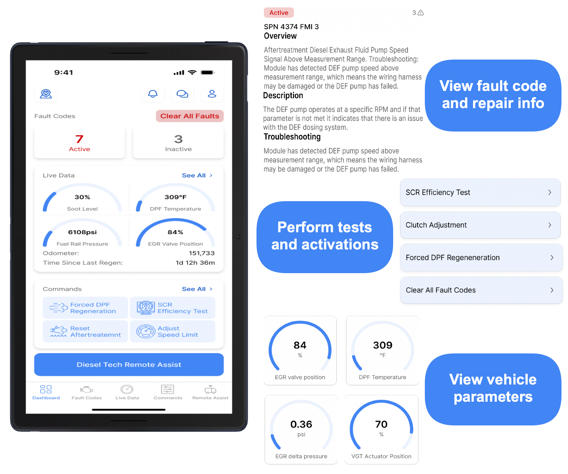 Semi Truck Scan Tool and Remote Diagnostics