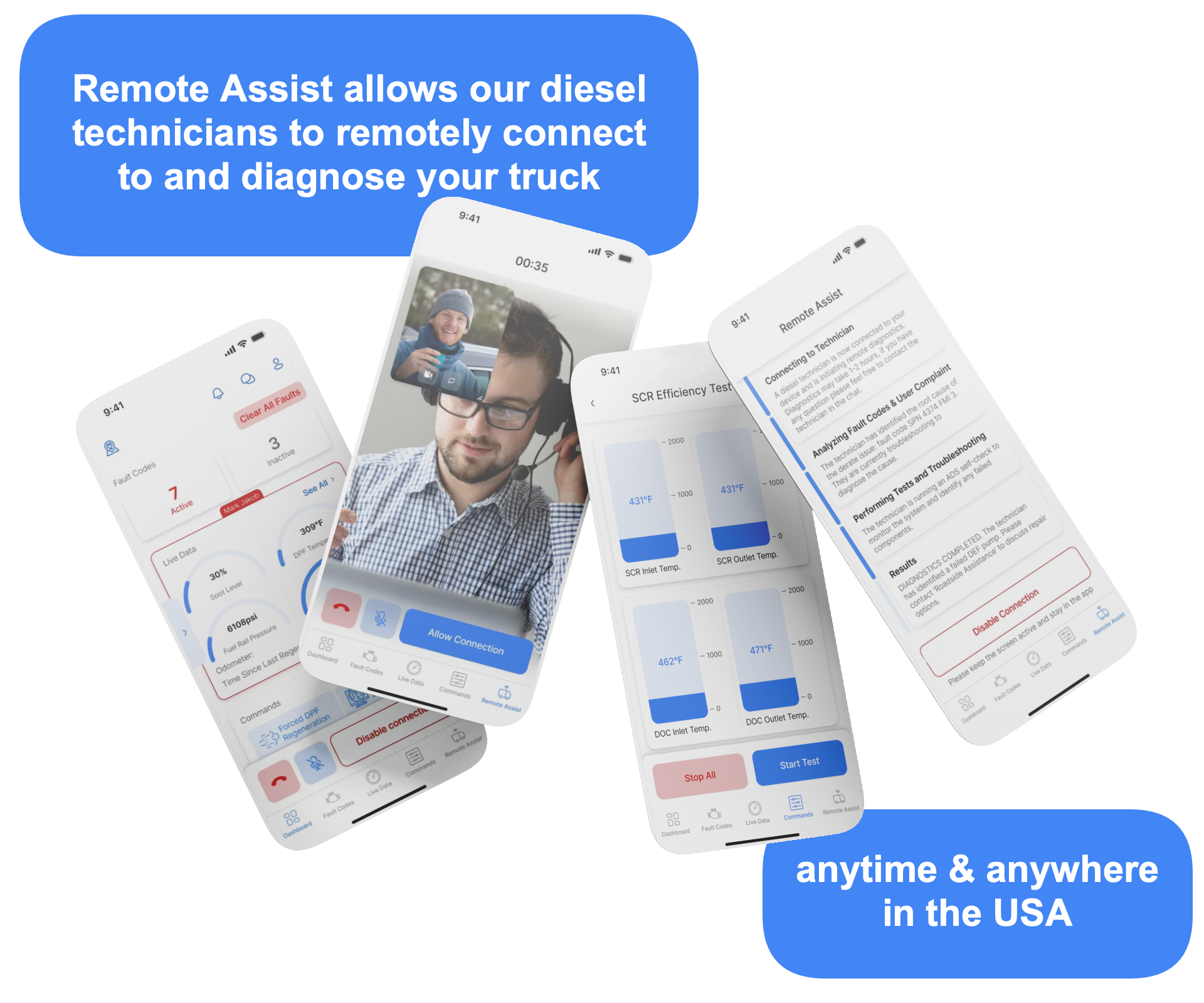 Semi Truck Scan Tool and Remote Diagnostics